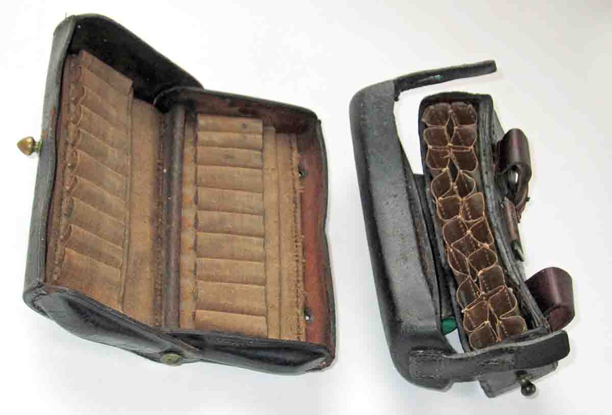 Original .45-70 and 11MM Mauser cartridge boxes.